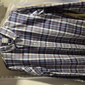 Men's Blue Plaid Shirt